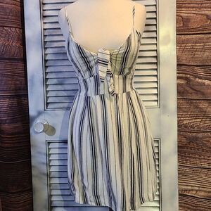 Purple Snow Sm Striped Sundress